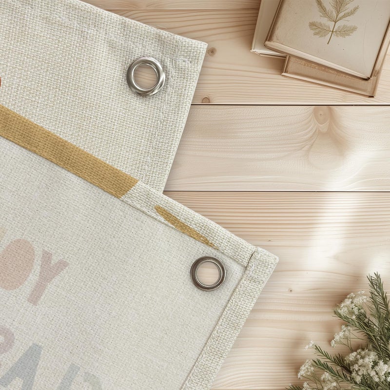 Wheatwin Boho Classroom Canvas Banner, Neutral Classroom Must Haves Wall Decor, Welcome Sign Back To School Linen Banner Flag Decor for School 20x30 - Image 3